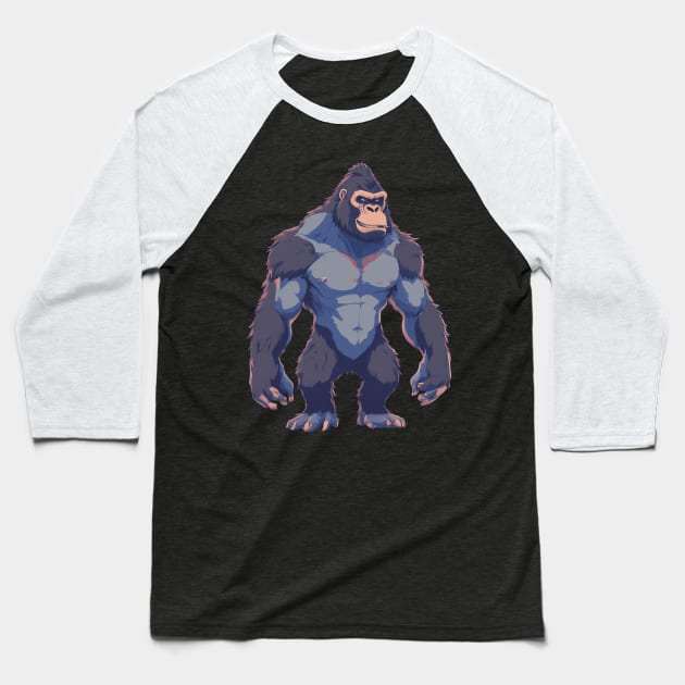 Silverback Gorilla Baseball T-Shirt by animegirlnft